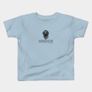 Knock and It Shall Be Opened Matthew 7:7 Bible Verse Kids T-Shirt